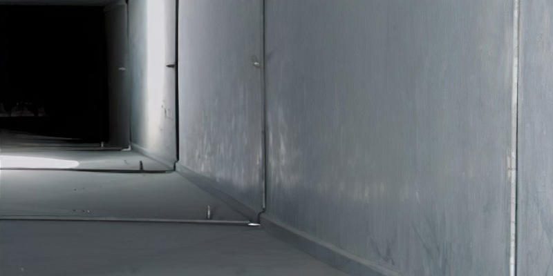 Conduit de ventilation commercial après le nettoyage effectué par Nettoyage Nick-Hel.